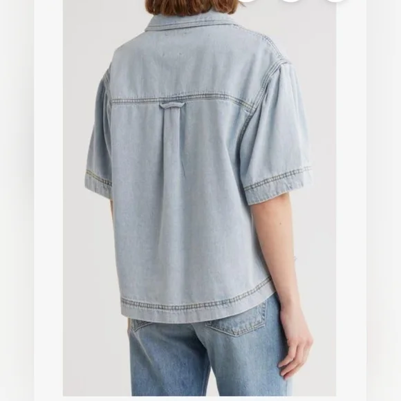 Habitual Soft Blue Denim Shirt - Picture 2 of 7